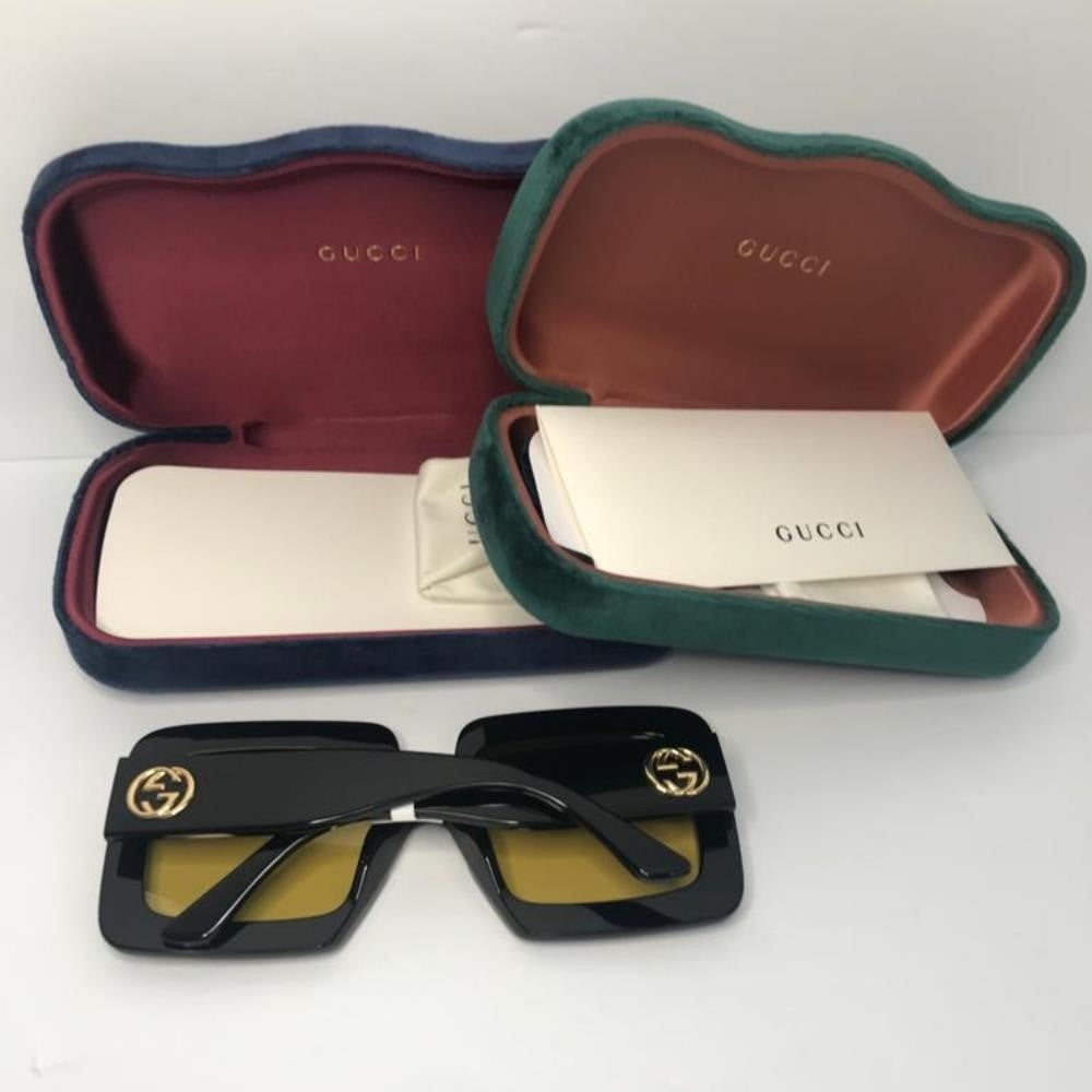 New 💯 Original Gucci of Black GG0783S Oversized Square Sunglasses