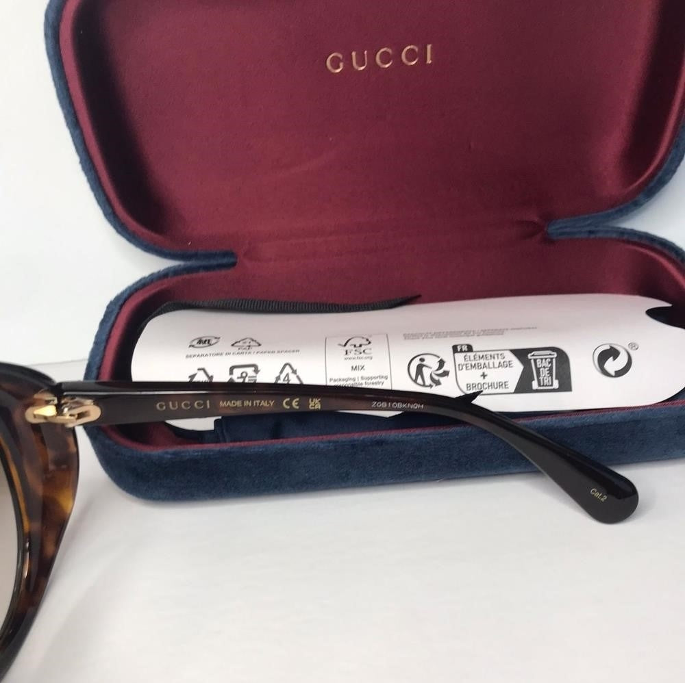 💯 - New Original Gucci GG0368S 002 55 Sunglasses