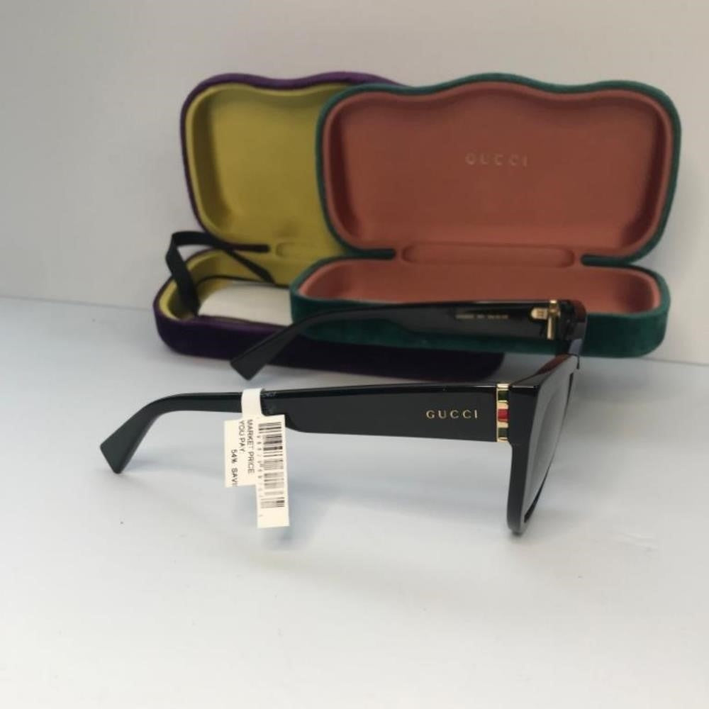 Ship sameday- New - 💯Authentic Gucci Sunglasses GG0460S 001 Black Gray Gradient