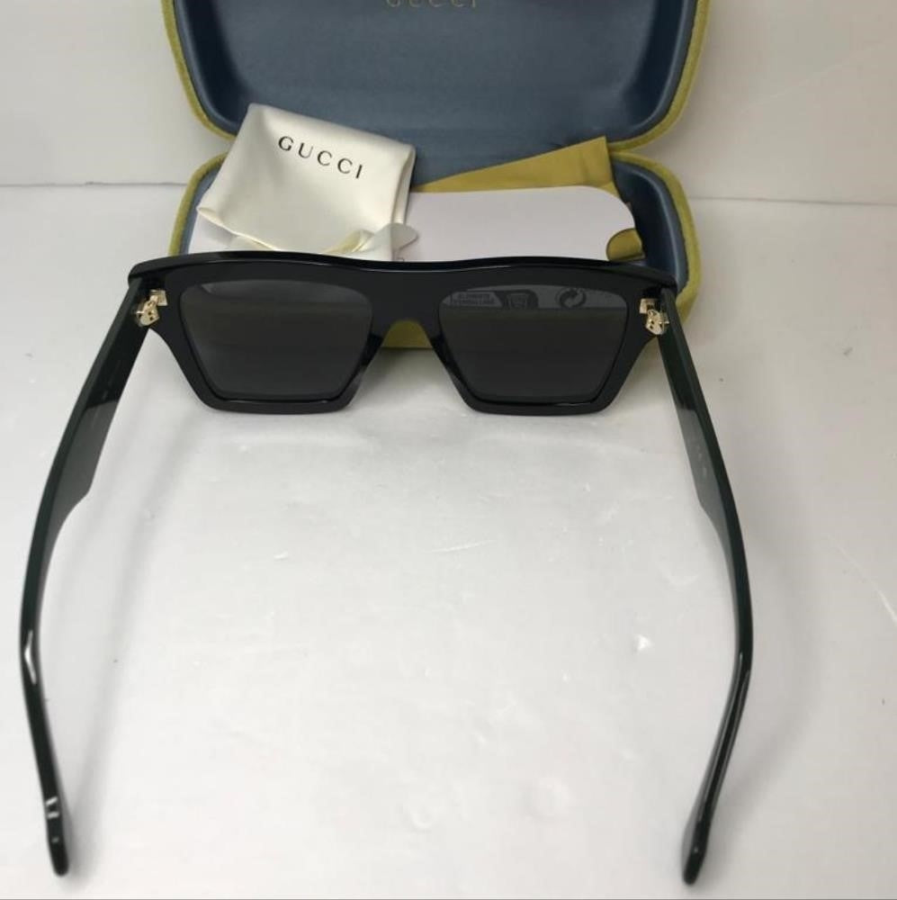 ORIGINAL _💯 BRAND NEW GUCCI GG0962S 009 Black/Green/Grey Unisex Sunglasses