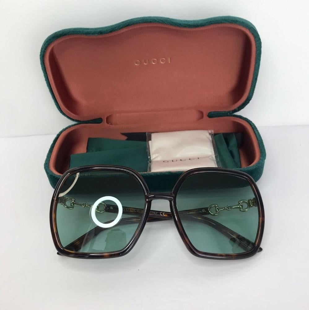 New - 💯 Original GUCCI GG0890SA-003 Women Oversized Sunglasses in Havana Torto