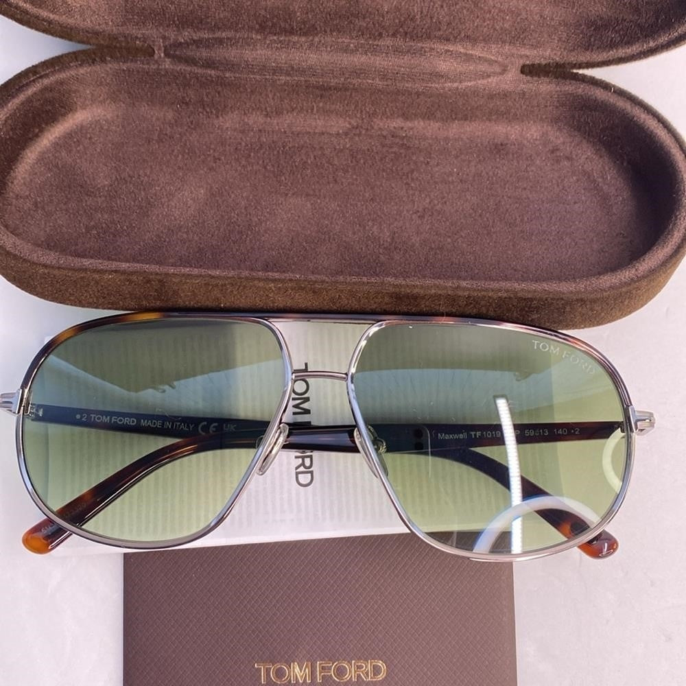 New Authentic TOM FORD Metal Maxwell Sunglasses TF1019