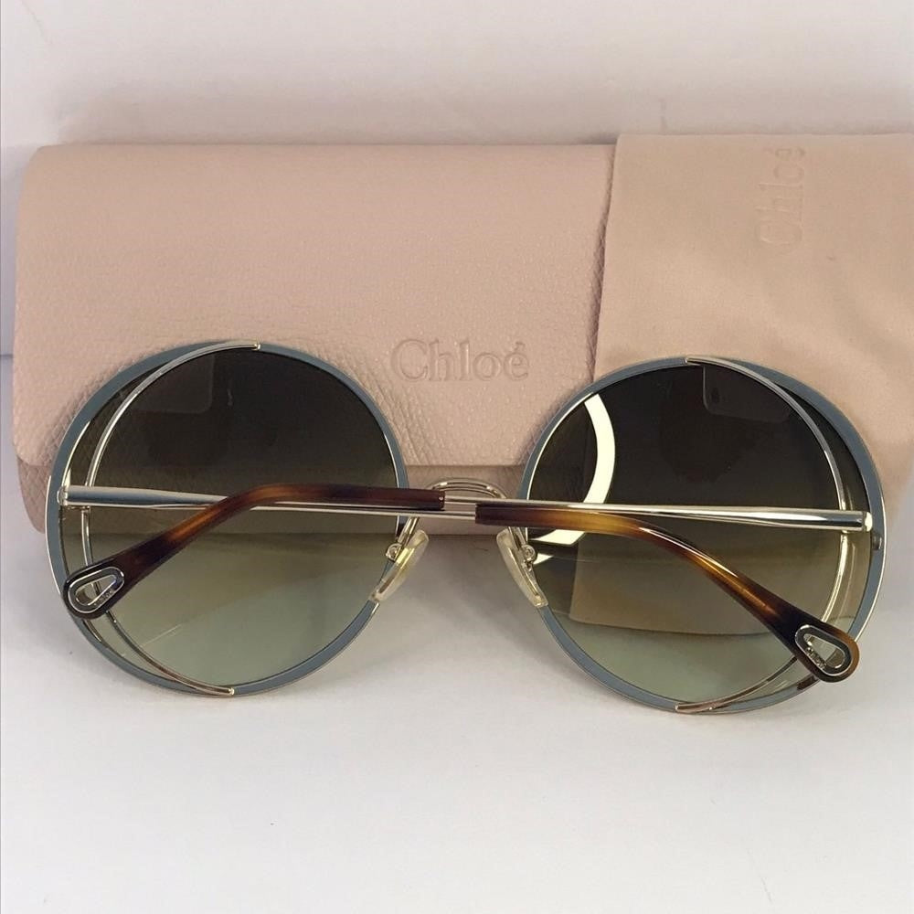 New 💯 Original Chloe Gold & Green Round Sunglasses HANAH COLLECTION