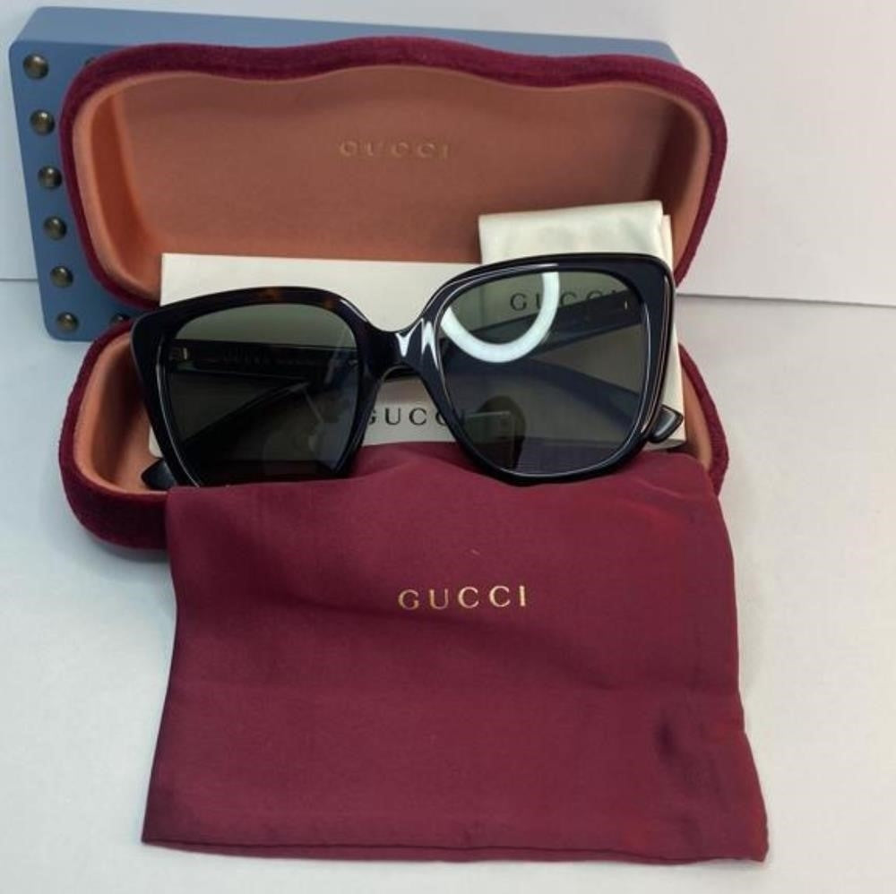 Authentic Gucci GG1169S 003 Butterfly Sunglasses