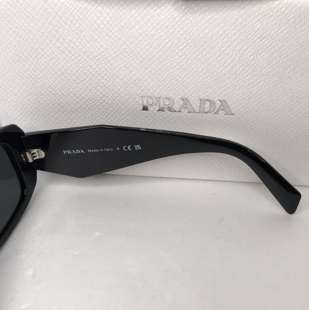 New - 💯 Original PRADA0PR 17WS  Season Runway  BLACK Sunglasses