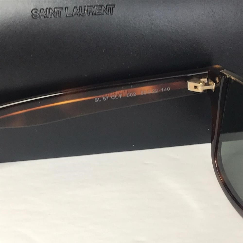 Authentic New Saint Laurent New Sl 51 Cut 002 Unisex Havana Sunglasses