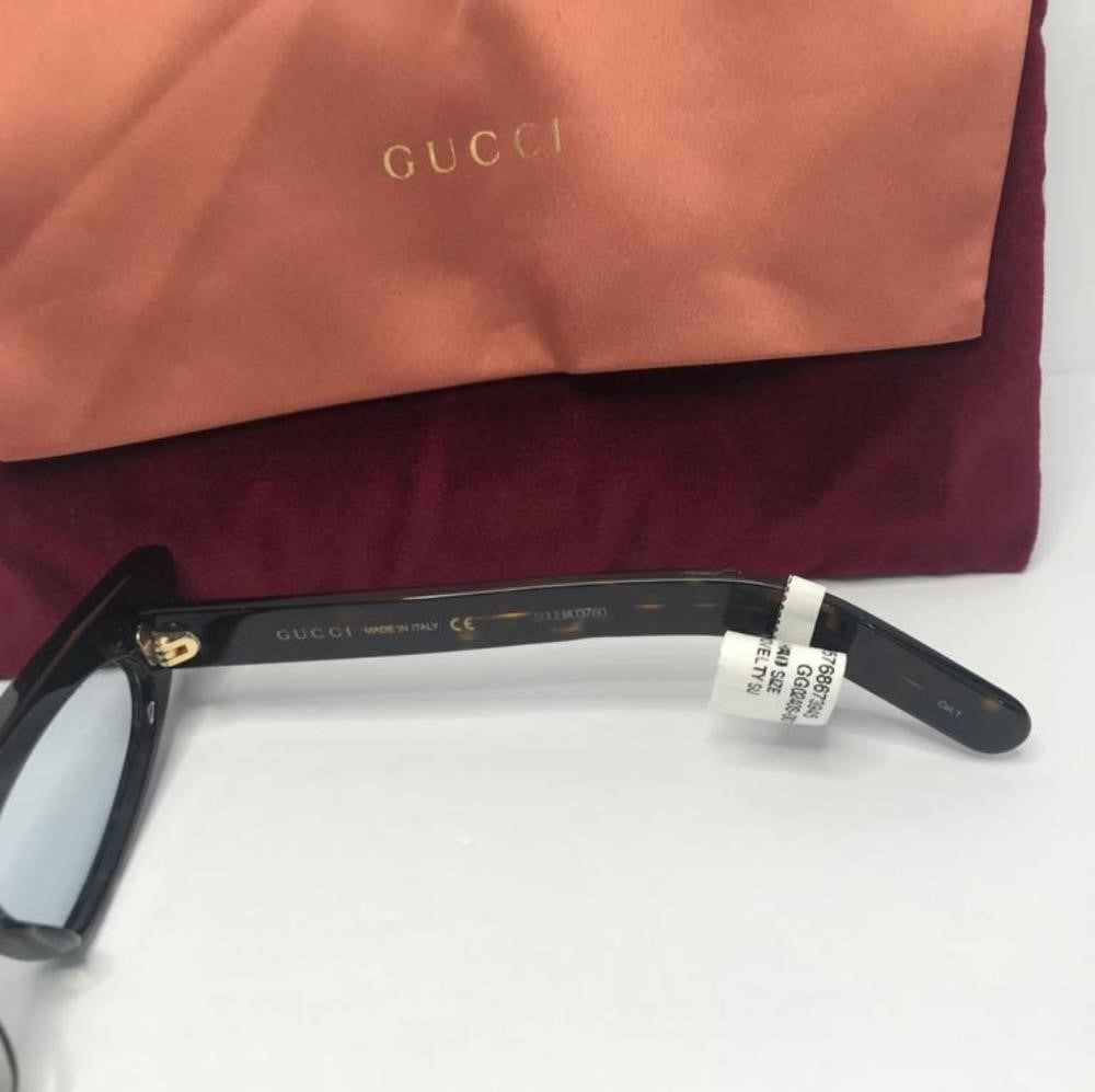 💯 GUCCI - Authenti NEW W/ TAGS - HOLLYWOOD GG0240S CRYSTAL EMBELLISHED SUNGLASS