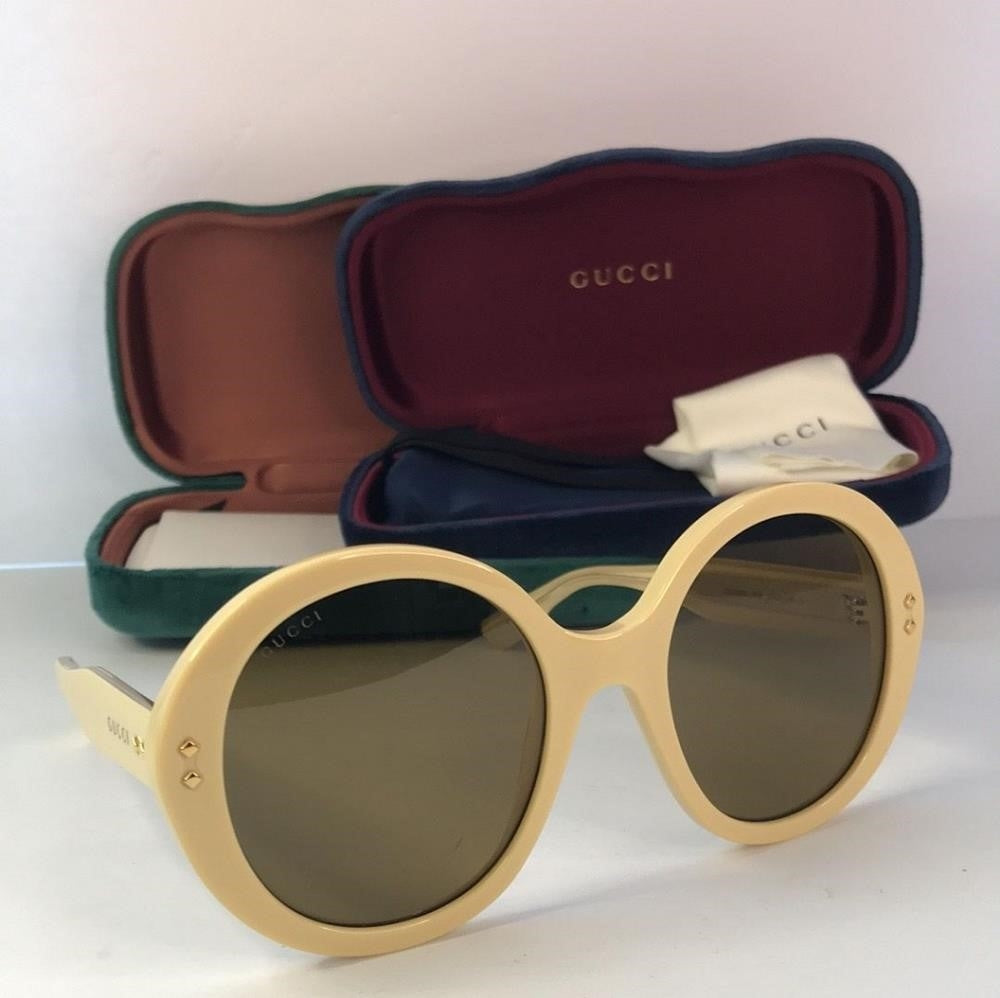 💯 Oginal New GUCCIGG1081S Round-Frame Acetate Sunglasses