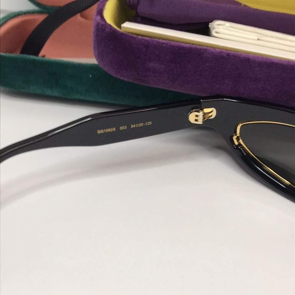 💯 Original  GUCCIGG1062S-003 54 Sunglasses Injection Black-Black-Grey