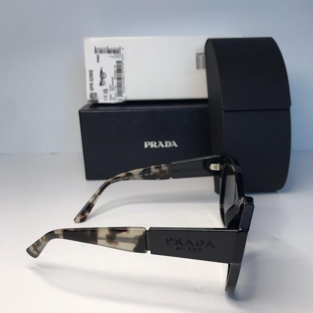 Authentic New Prada sunglasses model PR02WS, black frame variant, color code 1AB