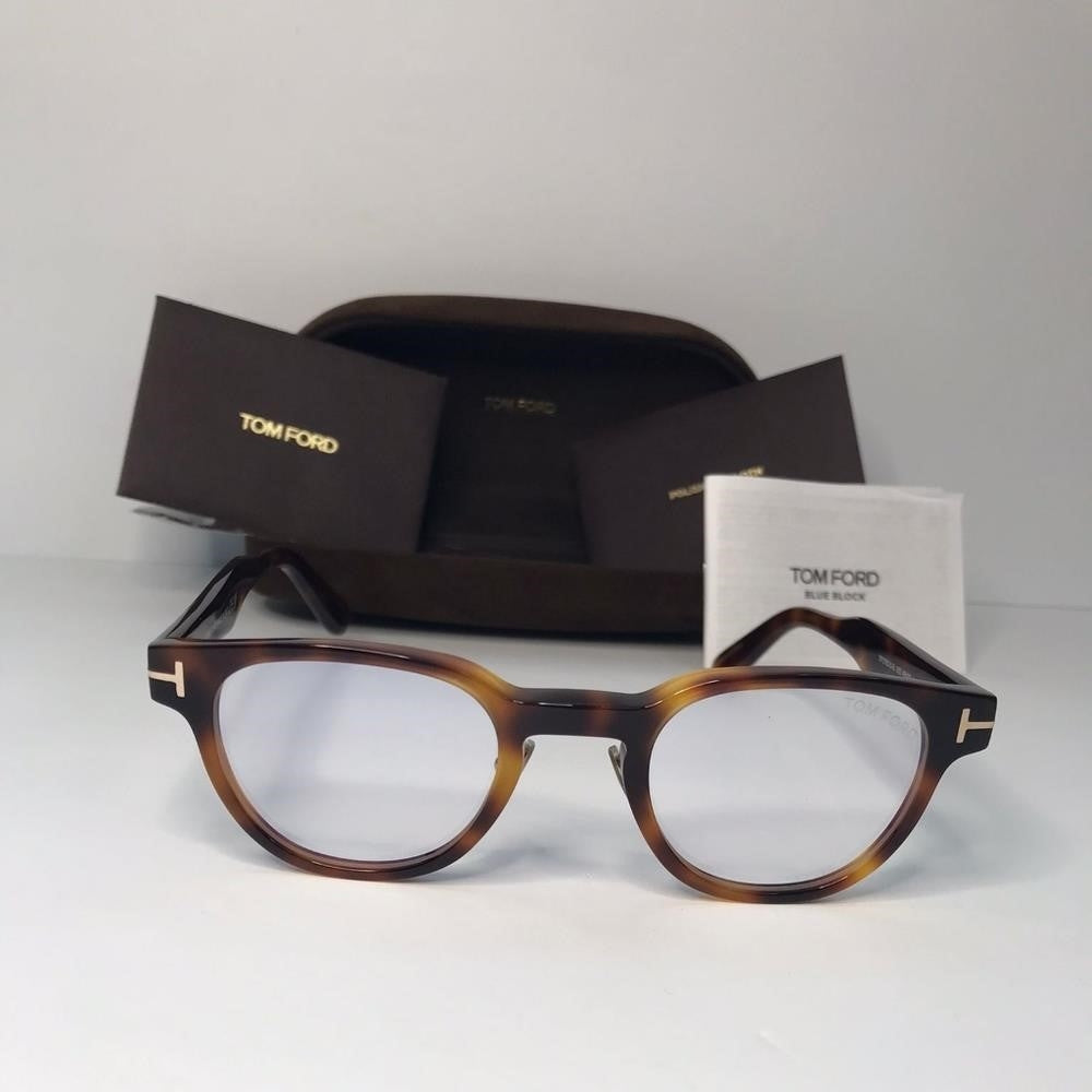 💯 Authentic Tom Ford FT5783-D-B 053 Men's Blonde Havana Frame Eyeglasses