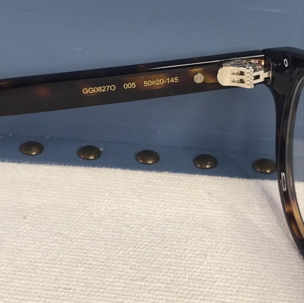 New 💯 Original GUCCI GG0827O 005 HAVANA EYEGLASSES