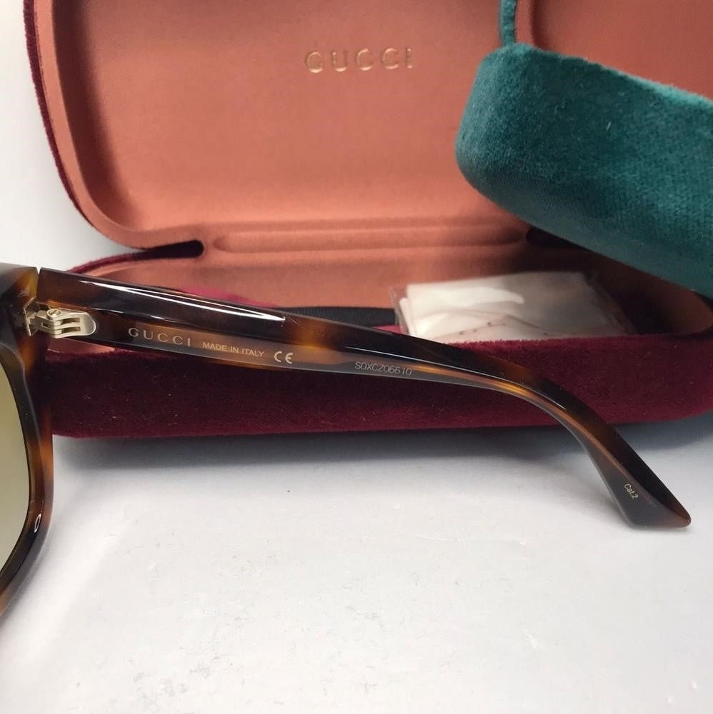 New - 💯Original  Gucci Brown Gradient Butterfly Ladies Sunglasses GG0208S