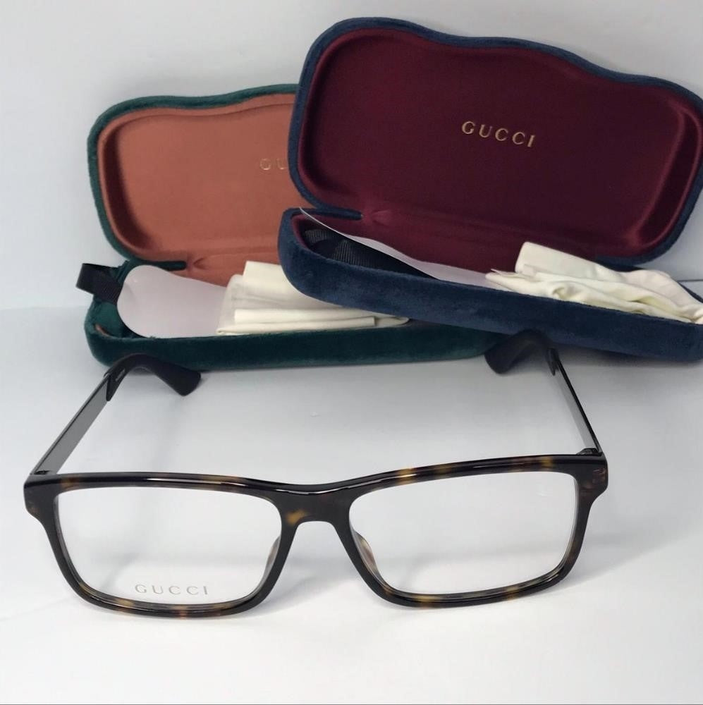 - New 💯 Authentic Gucci Demo Square Men's Eyeglasses GG0692O 005