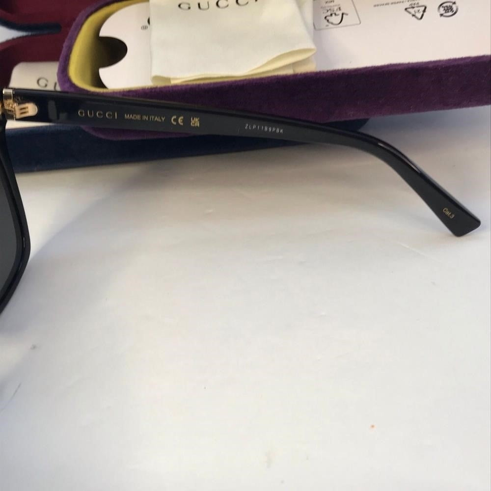 💯 Original Gucci Web GG0459S 001 Sunglasses