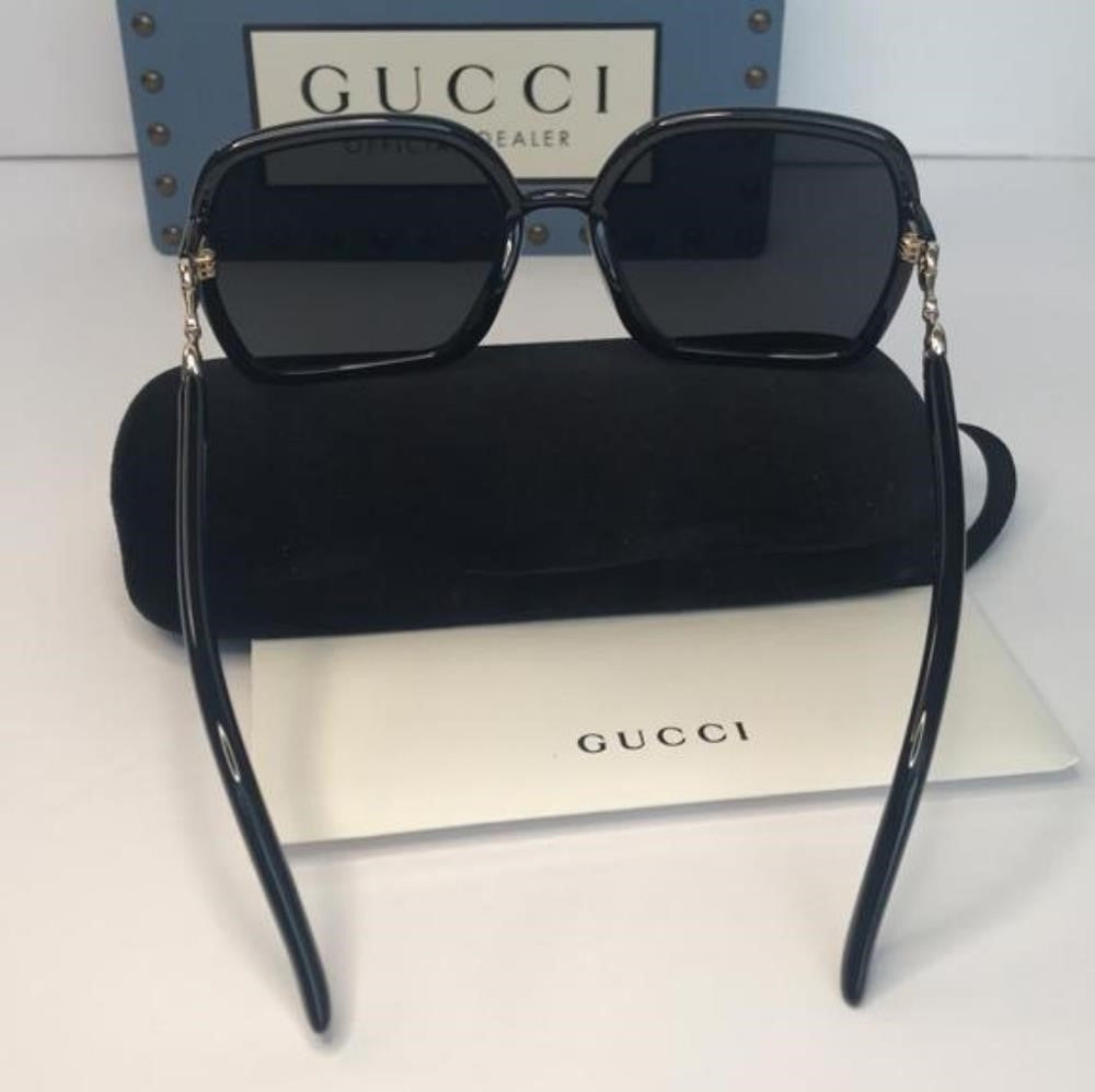 💯  Authentic New GUCCI Grey Square Ladies Sunglasses GG0890S 001 55