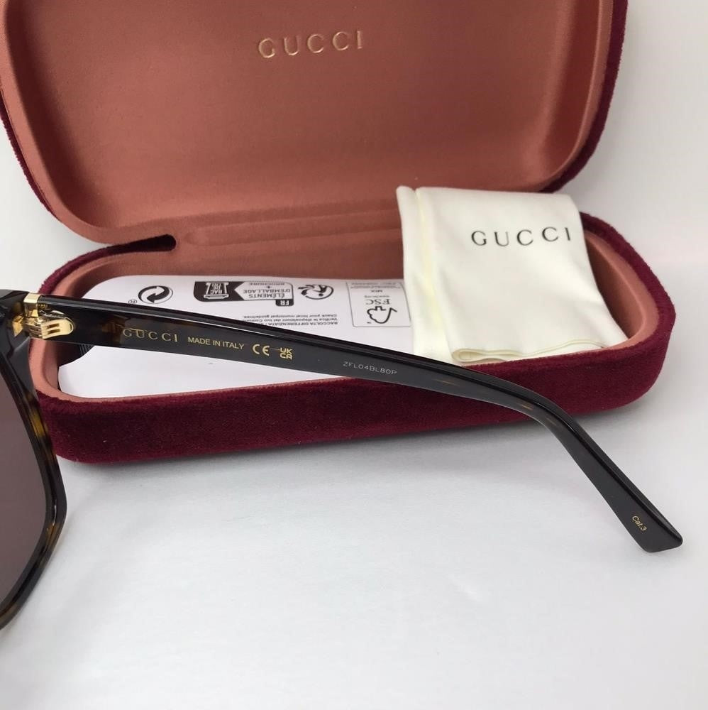 New - 💯 Original  Gucci GG0459SA 002 Butterfly Sunglasses