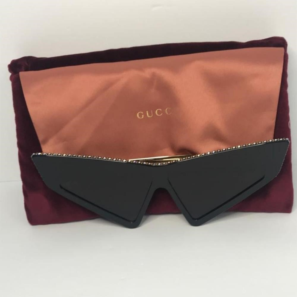 New Authentic 💯Gucci Brown Geometric Ladies Sunglasses GG0430S 002