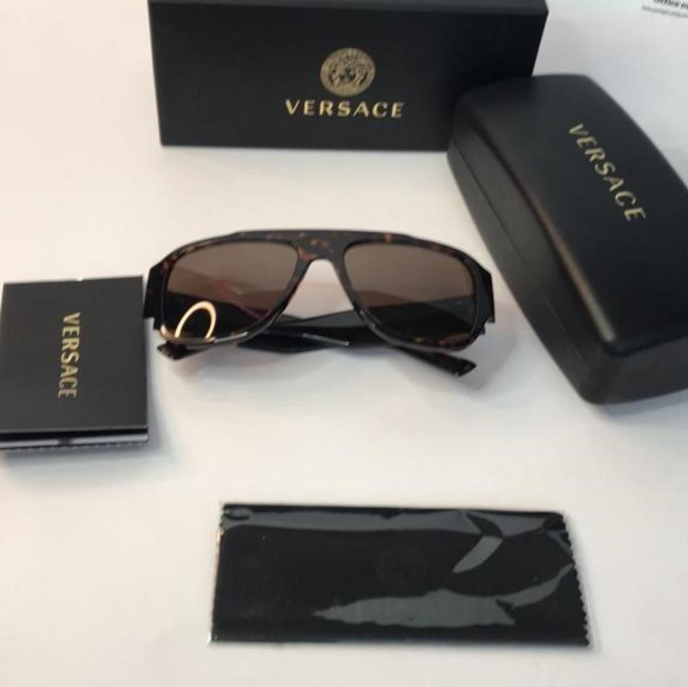 💯- Authentic New Versace Mens Brown VE4436 Sunglasses