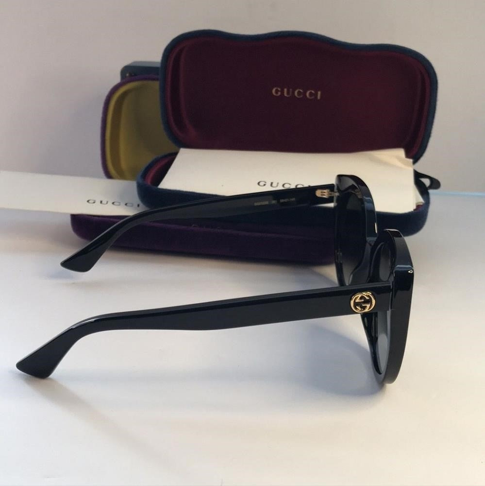 - New 💯 Original Gucci Ladies Black Cat-Eye Sunglasses GG0325S 001 55