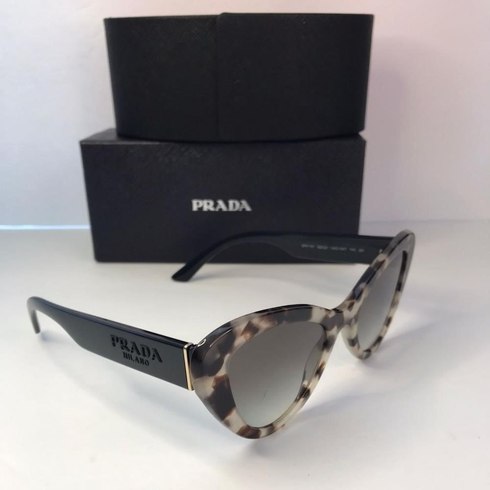 New Authentic Prada PR13YSTalc Havana/Grey Gradient Lenses